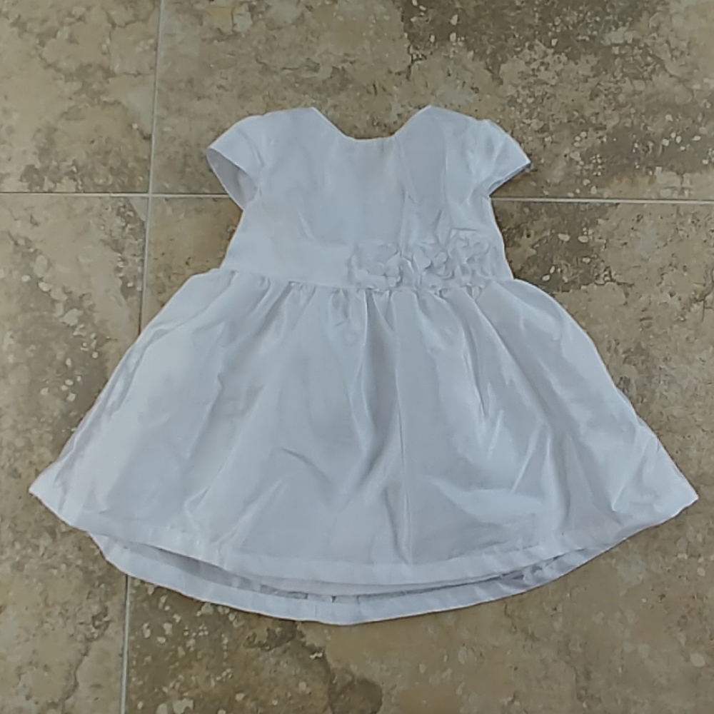 White dress size 3m with bloomers